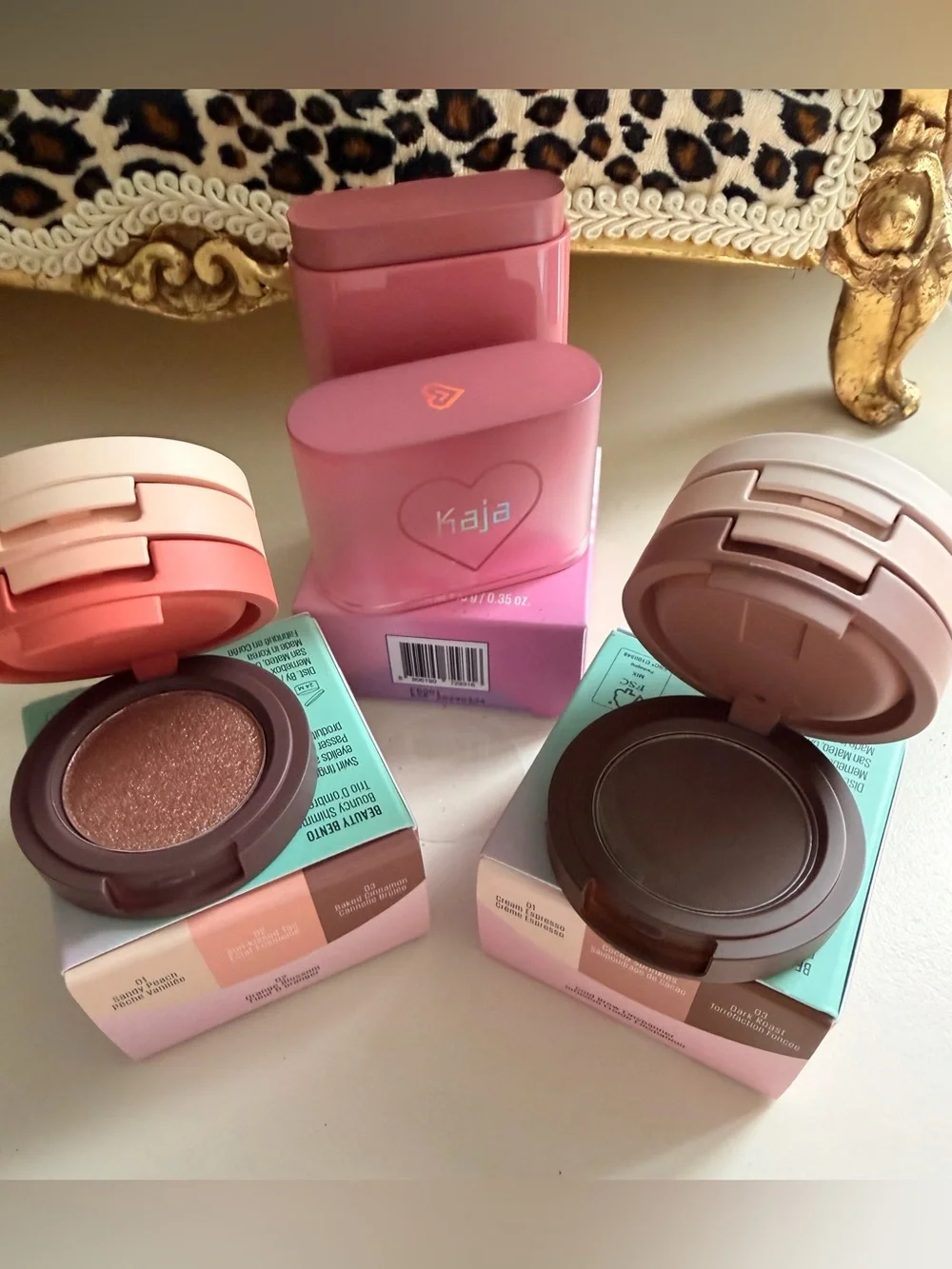 Kaja Shimmer Eyeshadow Duo and Dewy blush bundle